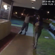 Donald Copeland can be seen with his hands up in police bodycam footage as he and a woman, identified by authorities as Ms. Hart, try to tell police their side of the story during an incident involving the cost of orange juice at a Fort Walton Beach, Fla., Waffle House.